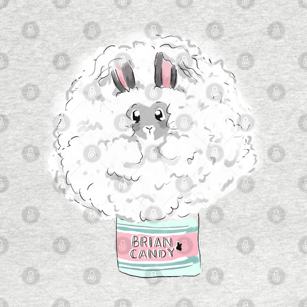 Brian the Cotton Candy Bunny by GambarGrace